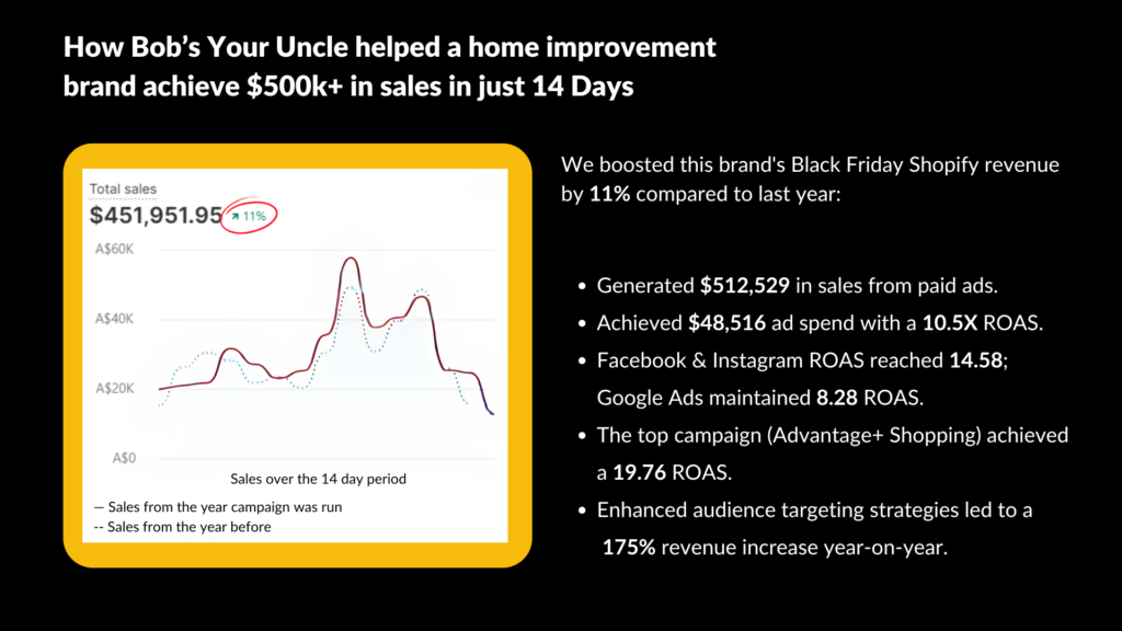 testimonial on black screen